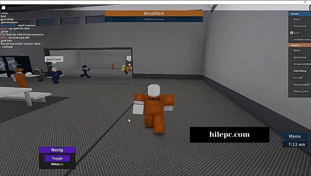 roblox noclip script